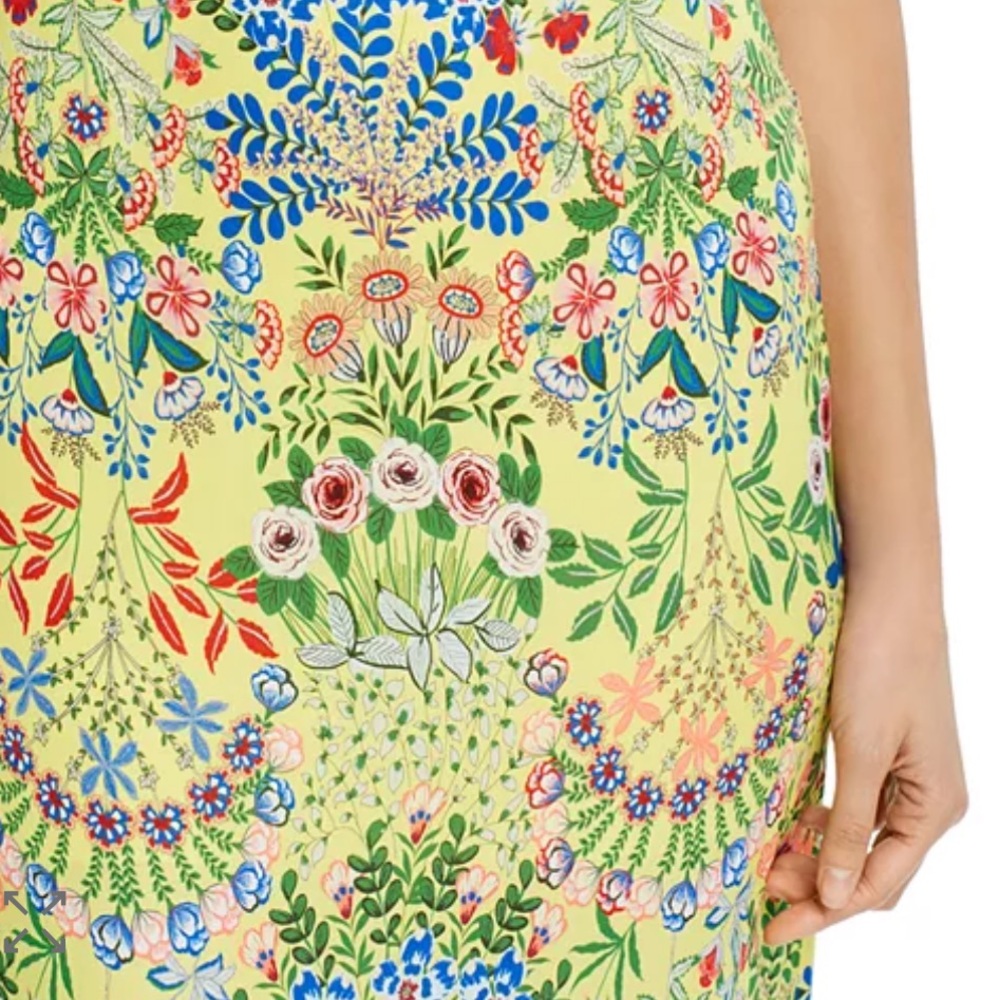 Alice + Olivia Yellow Spaghetti Strap Slip Maxi Dress - Picture 6 of 6